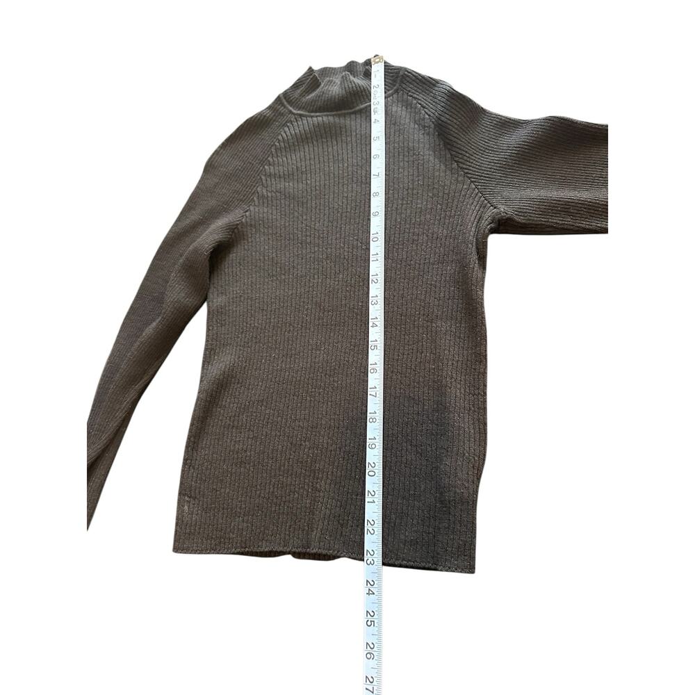 St. John Black Basic Ribbed Mock Neck Stretch Kni… - image 8